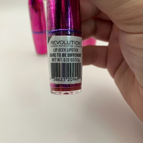 Makeup Revolution I Heart Makeup Lip Geek Lipstick dare to be different Pck of 3 - Picture 3 of 4